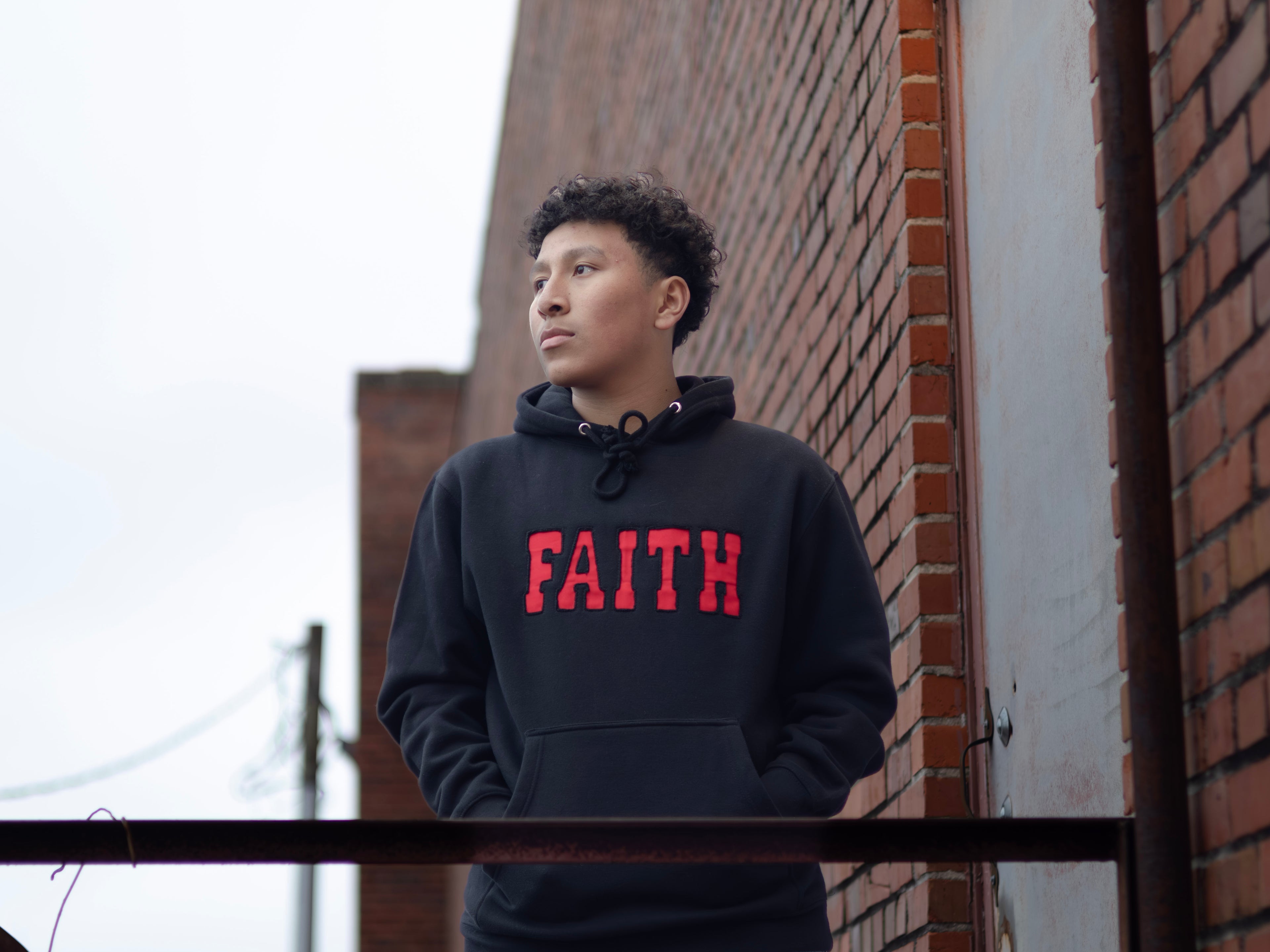 Faith Reverse Applique Hoodie