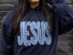 Jesus & Start Distressed Hoodie