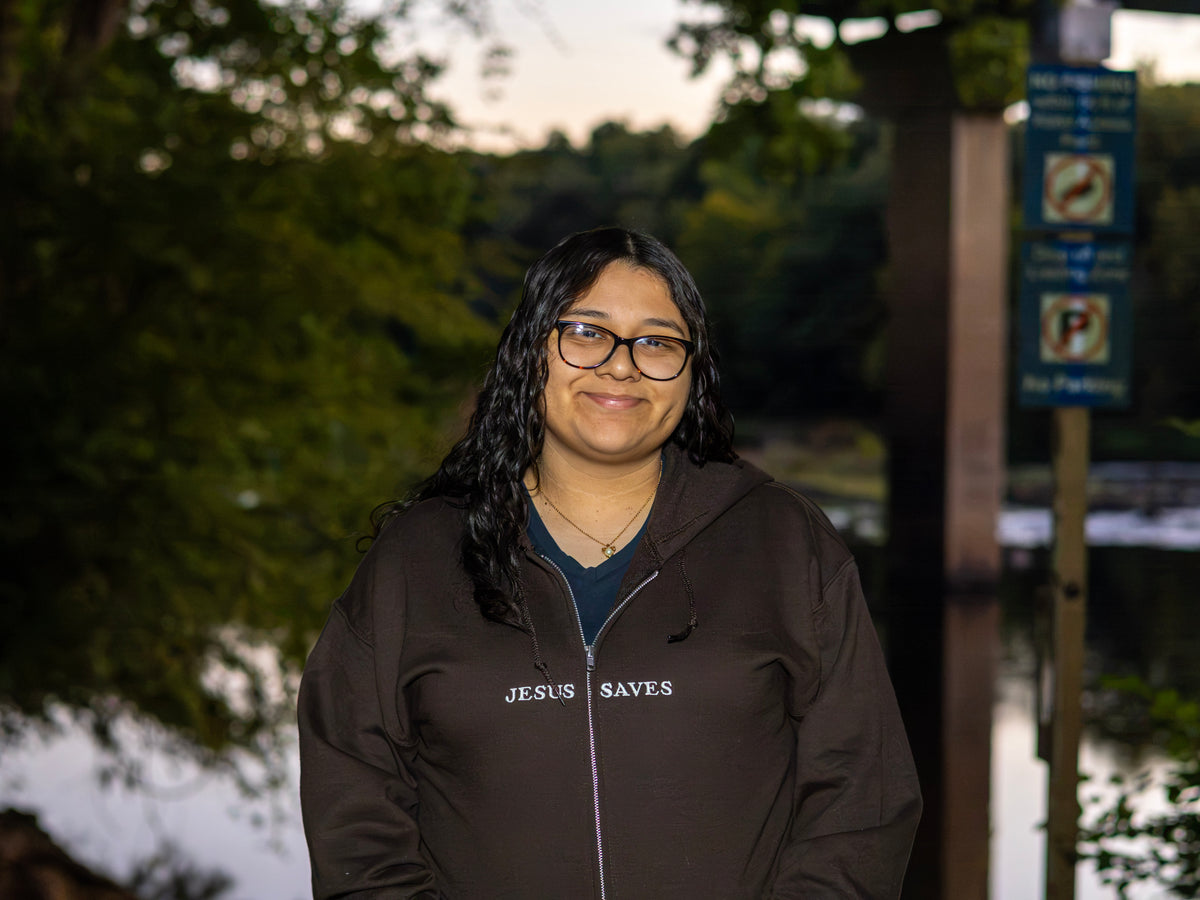 Jesus Saves Embroidered Zip Up