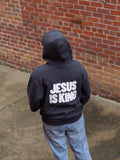 PRE-ORDER - Jesus Is King Distressed Heavy Weight Hoodie