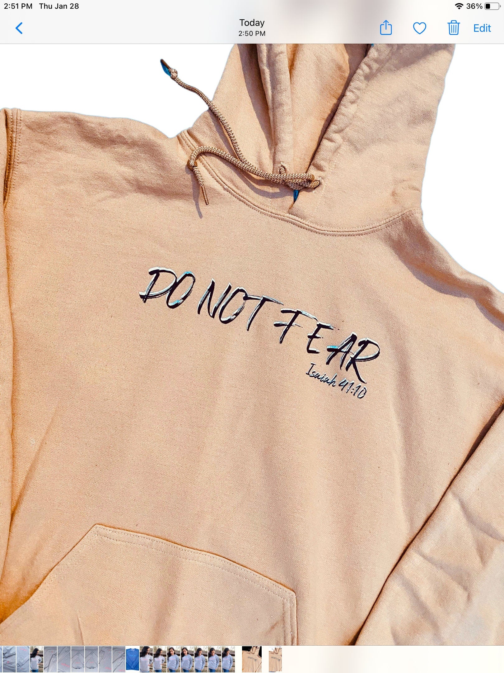 Unisex Do Not Fear Hoodie