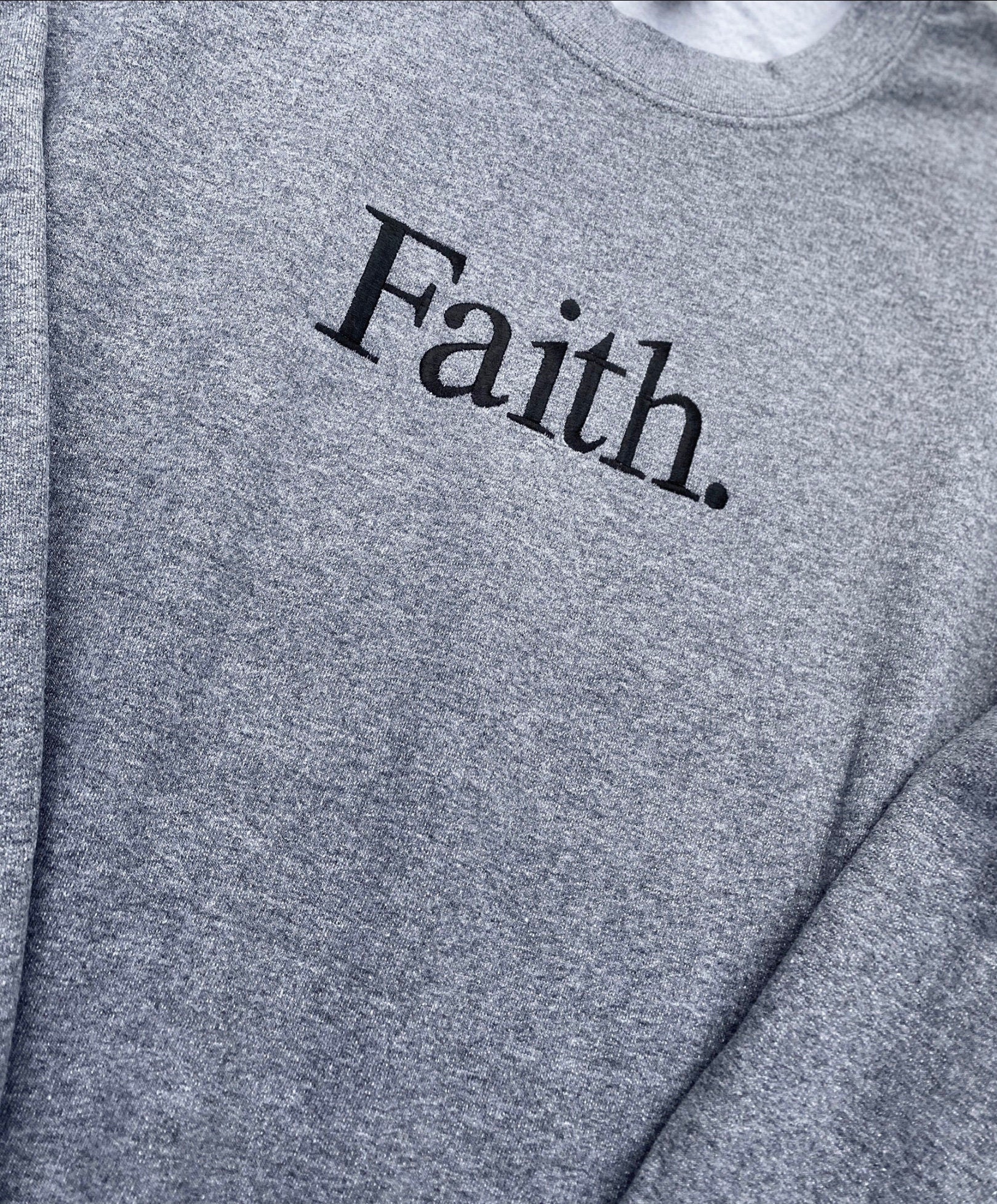 Faith Embroidered Sweatshirt