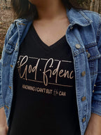 God-Fidence Christian V Neck