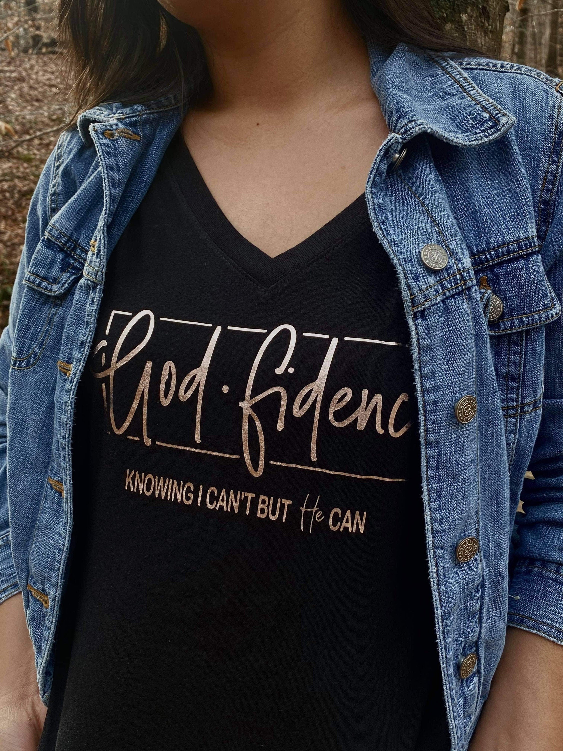 God-Fidence Christian V Neck