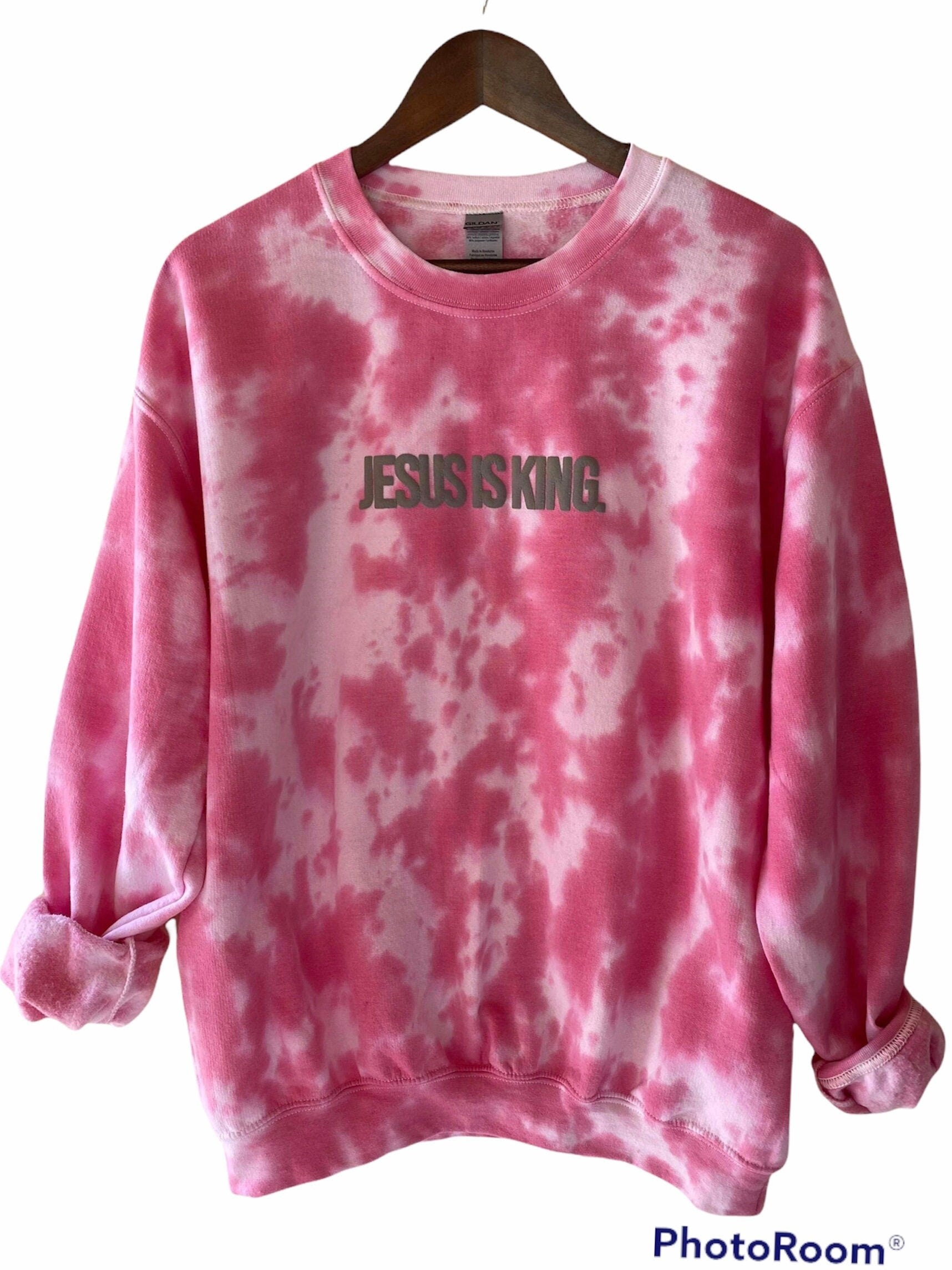 Jesus Is King Tie Dyed Sweatshirt