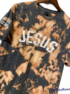 Jesus Unisex Christian Bleached T-Shirt